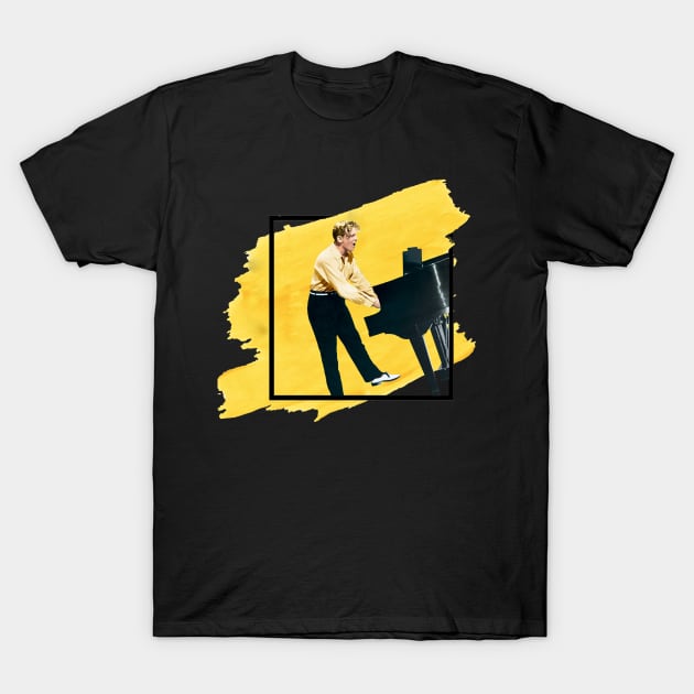 Jerry Lee Lewis-Yellow Paint T-Shirt by Cube2